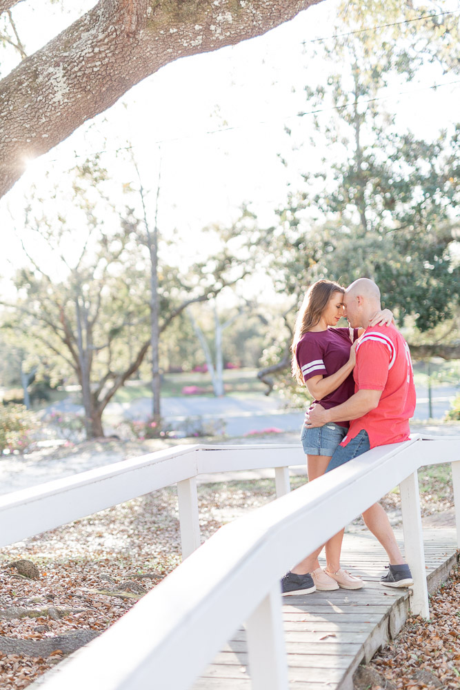 Casual engagement session | First Presbyterian Church Ocean Springs