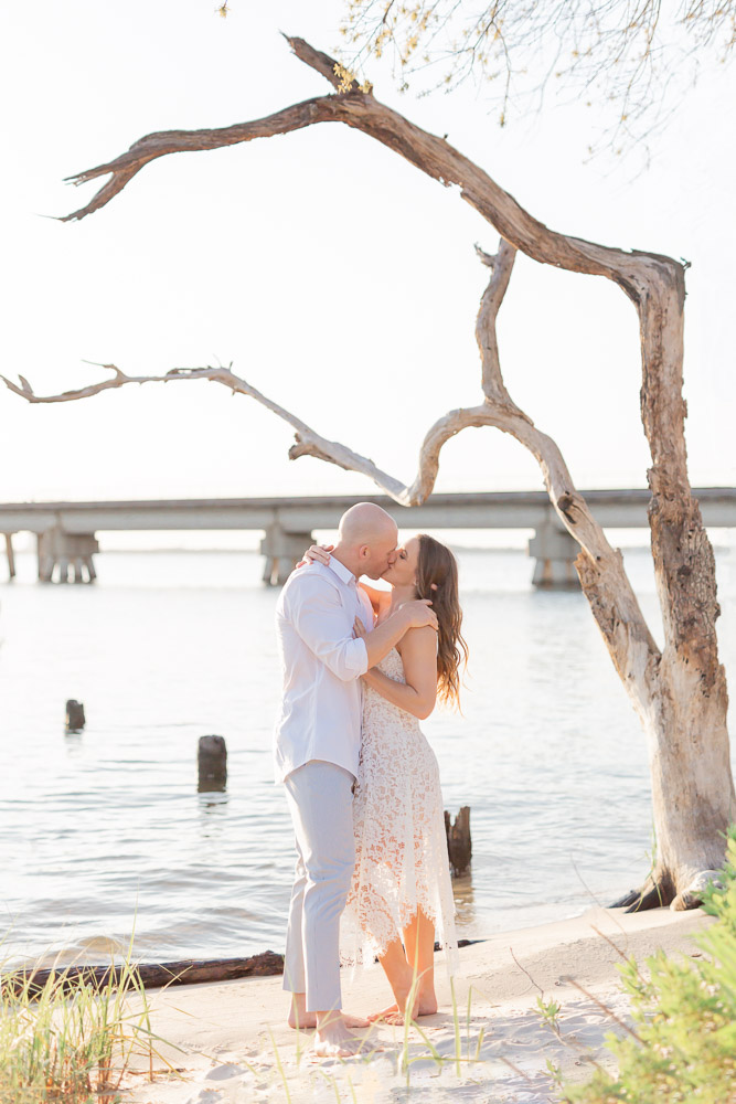 Ocean Springs Front Beach | Engagement Photography