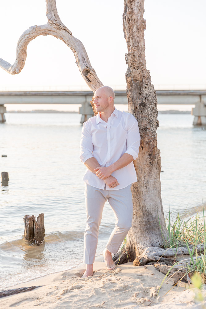 Male model | Annie Elise Photography | Ocean Springs Front Beach