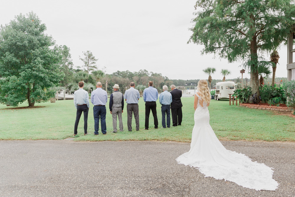 First look with grandpa, brother, dad, uncle