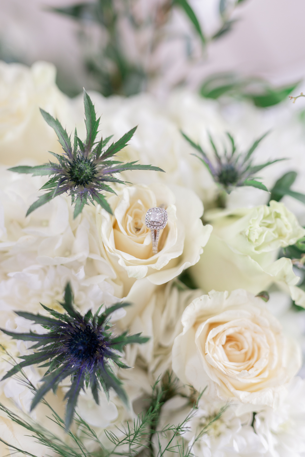 champagne pop | Bridesmaids in robes | light blue