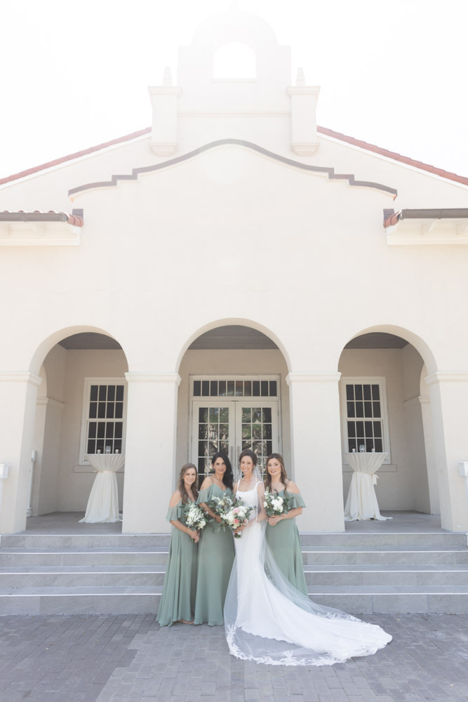 Jessica + Jordan - Annie Elise Photography - Bridesmaids Sage Green