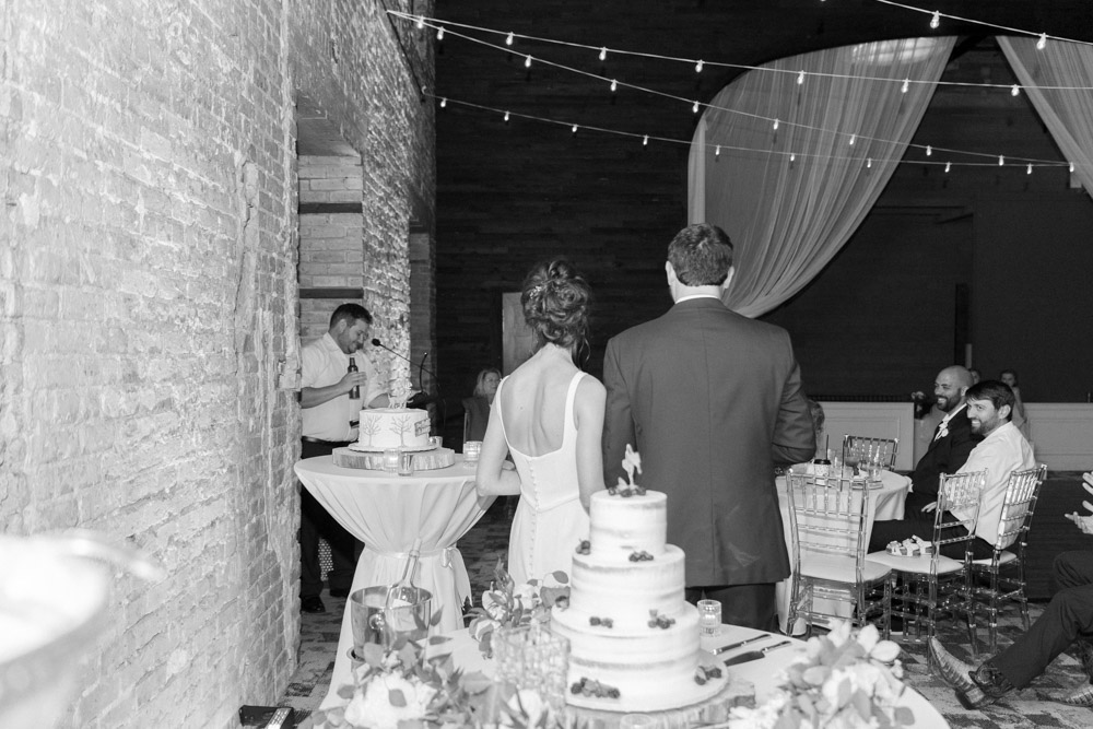 Jessica + Jordan - Annie Elise Photography - Centennial Plaza Black and White