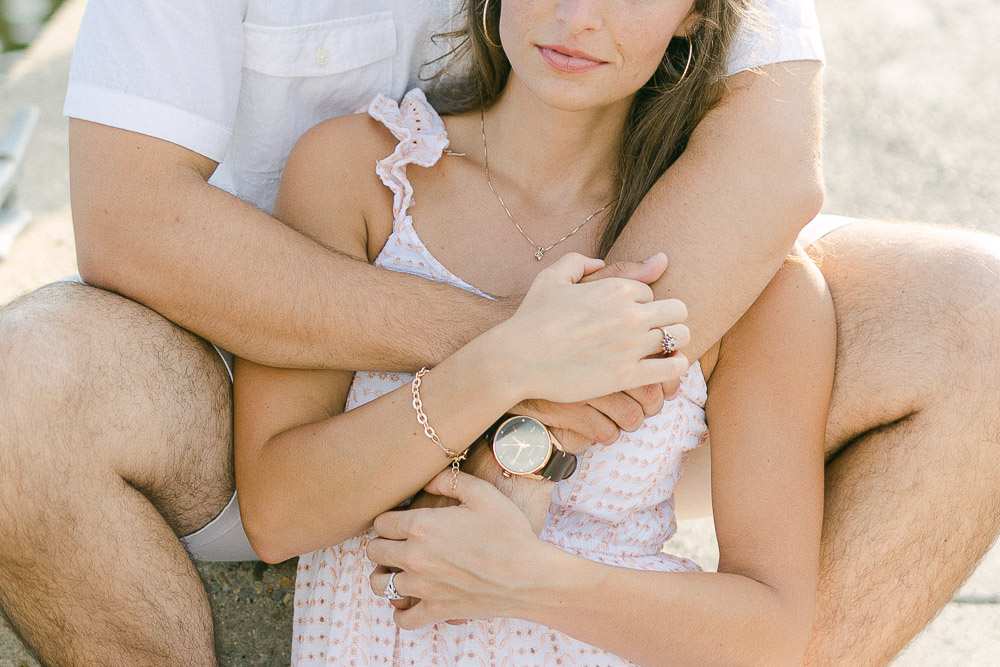 Jones park engagement photos | Hispanic Couple in formalwear | Gulfport, MS