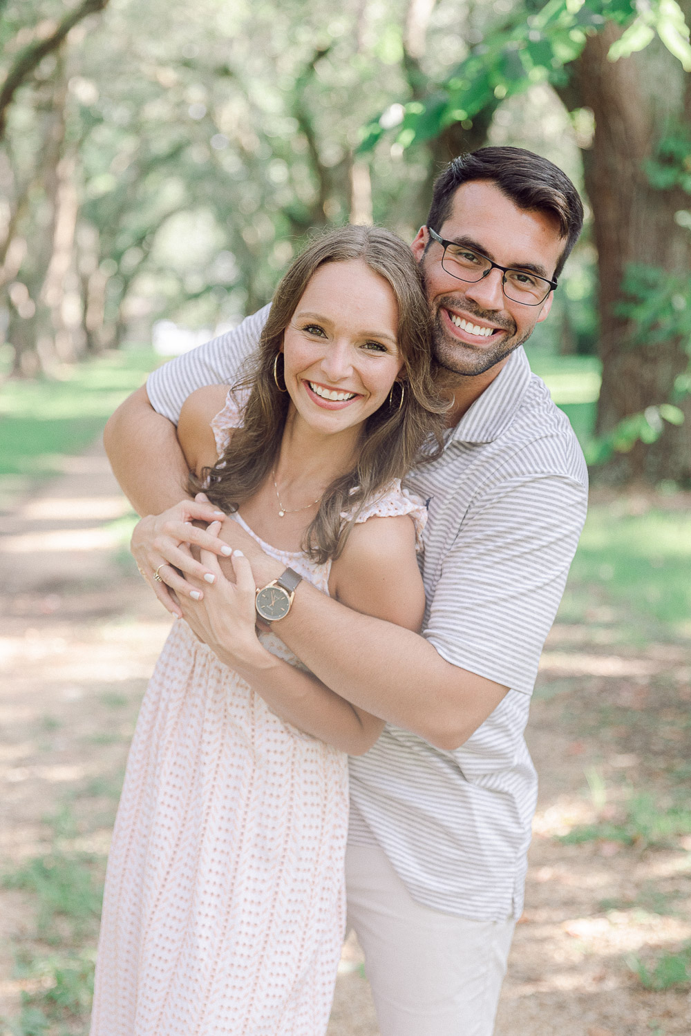 Jones Park Gulfport Mississippi Photo Session | Hispanic Couple | White Lace Dress
