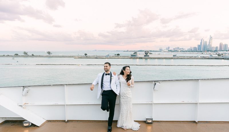 Chicago Cruise Wedding at Navy Pier | Sezim + Mehmet