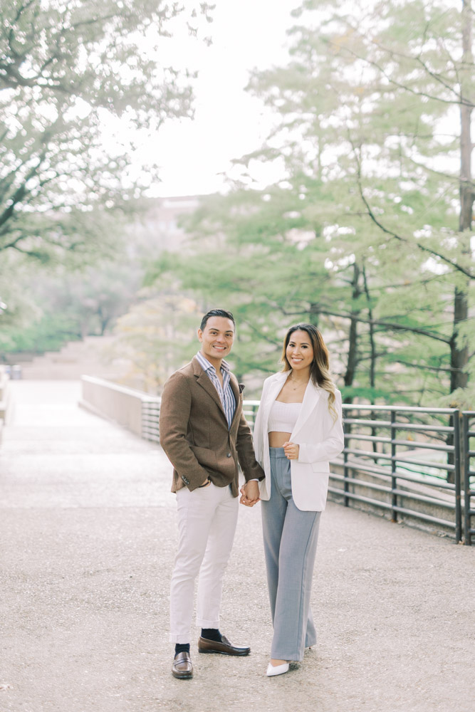 Texas styled engagement session | Dallas Fort Worth, Water Gardens | Annie Elise Photography | Fine art photographer | Men 